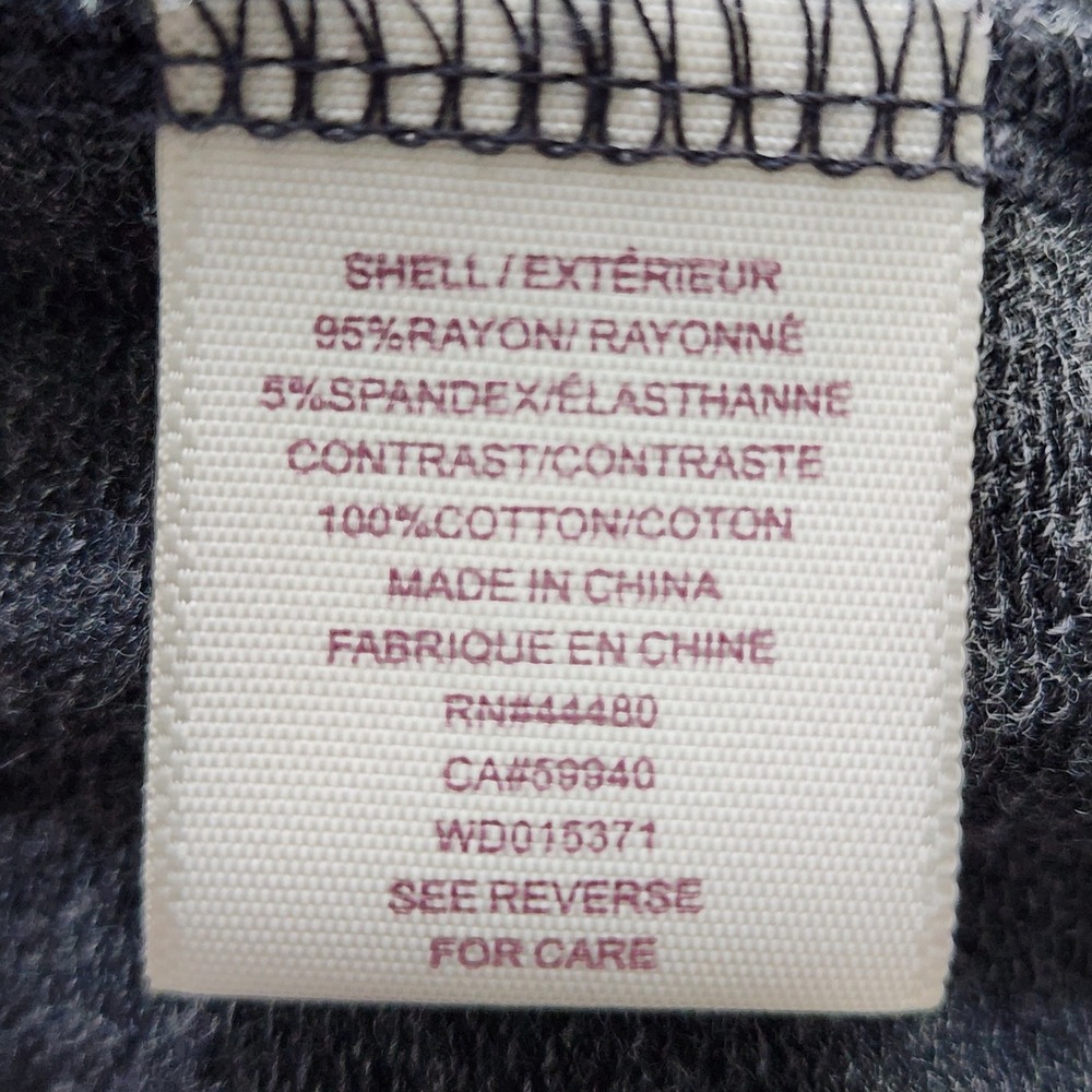 Shift Dress Womens Large Gray White Ruched Bell Sleeve Peasant Prairie Cottage - Picture 7 of 14